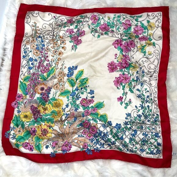 Christian Dior silk scarf - Picture 2 of 9